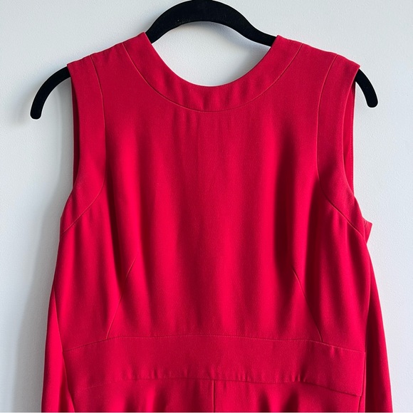 Alexander McQueen Red Cape-Back Mini Dresss - Picture 3 of 10